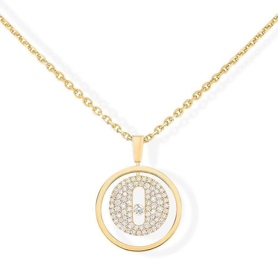MSK-07397-YG round movable rotating pendant