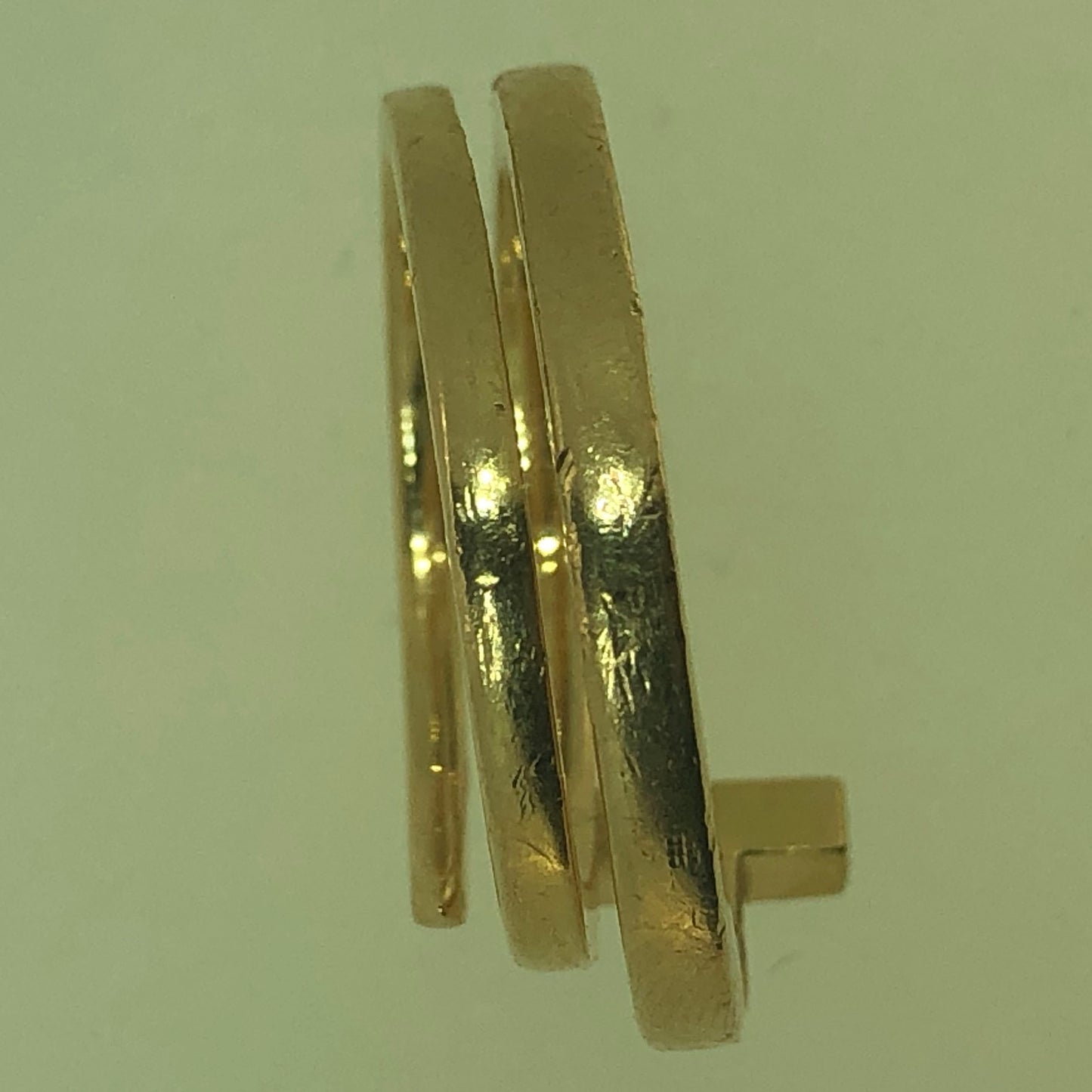 TIF6713805客版镶钻T字方形缠绕式戒指16#