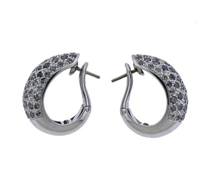 KDY-H86032 dense stone semi-circle earrings