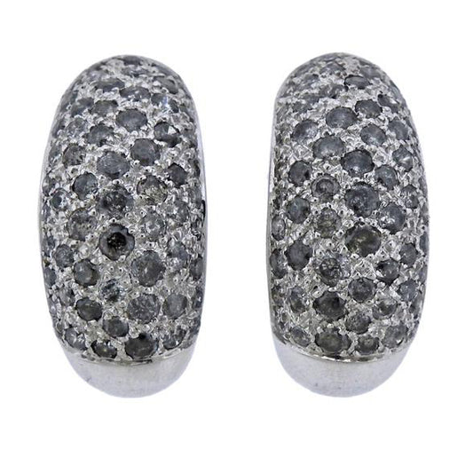 KDY-H86032 dense stone semi-circle earrings
