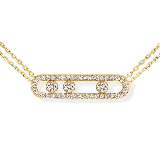 MSK-3994 movable pendant full of diamonds large size barrel full of diamonds large