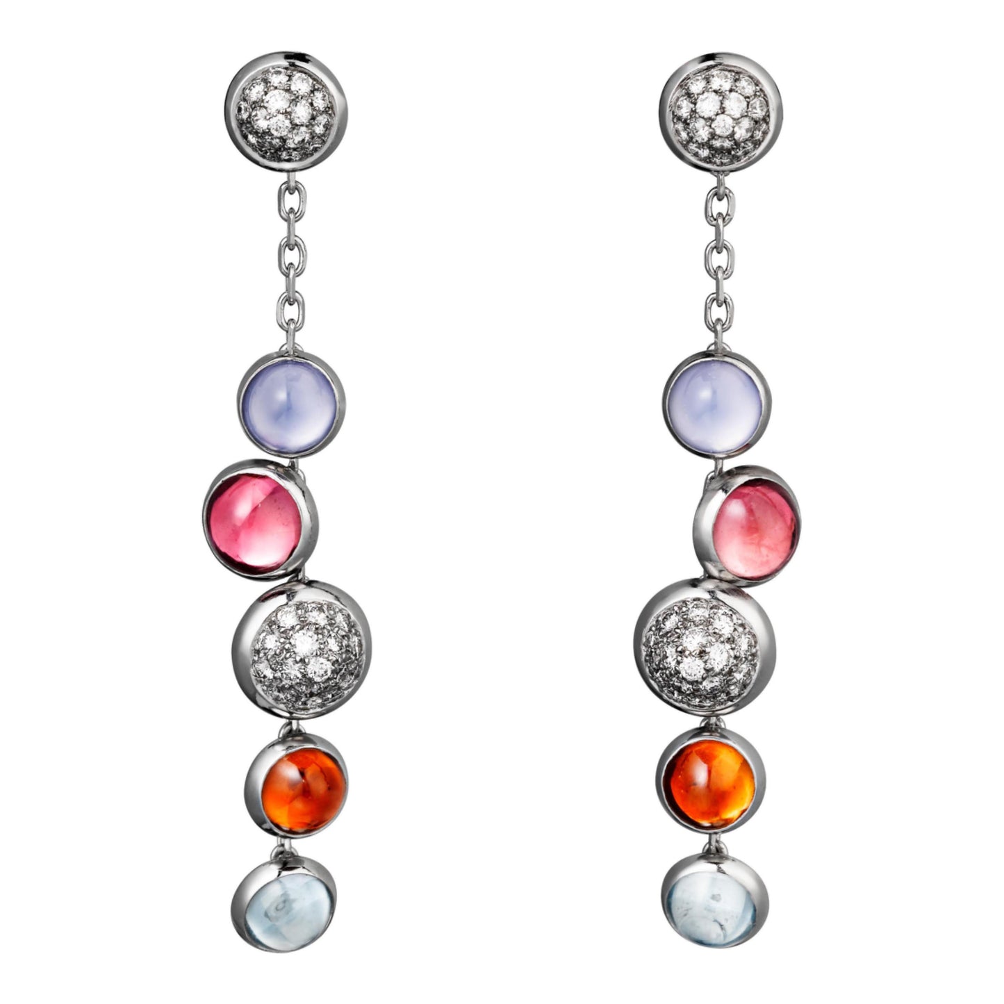 KDY-N8515005 Bubble Semi-circular Ball Earrings