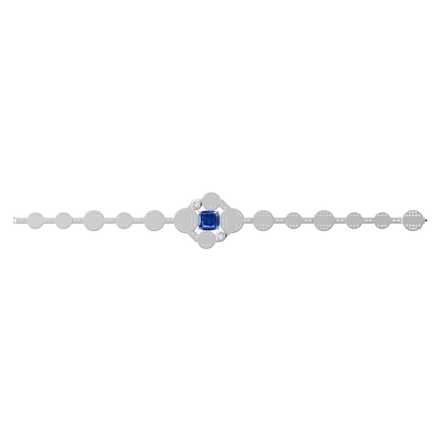 MSK-017 cushion diamond bracelet