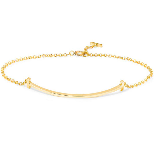 TIF51178530 guest version smile T light gold bracelet