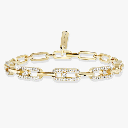 MSK-12187 half diamond activity bracelet