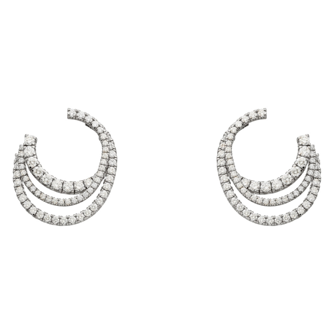 KDY-N8515137 three-ring tiger mouth earrings