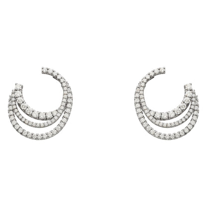 KDY-N8515137 three-ring tiger mouth earrings