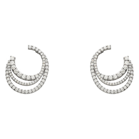 KDY-N8515137 three-ring tiger mouth earrings