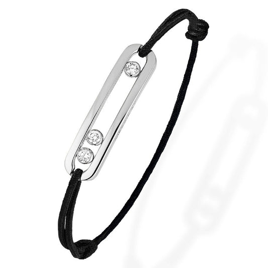 MSK-32157 light gold movable bracelet, light gold, rope, bezel
