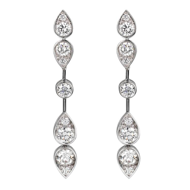 KDY-N8047700 water drop leaf earrings