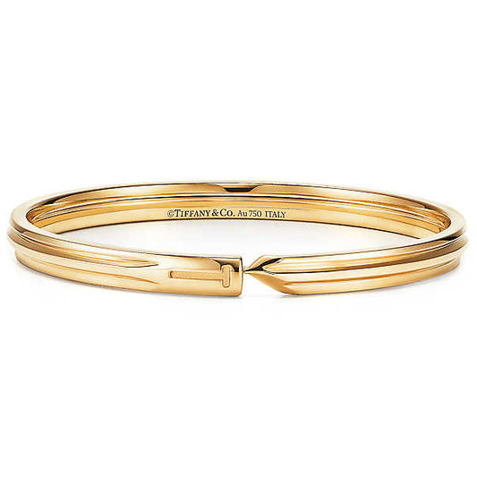 TIF61623332 light gold T key bracelet 17#