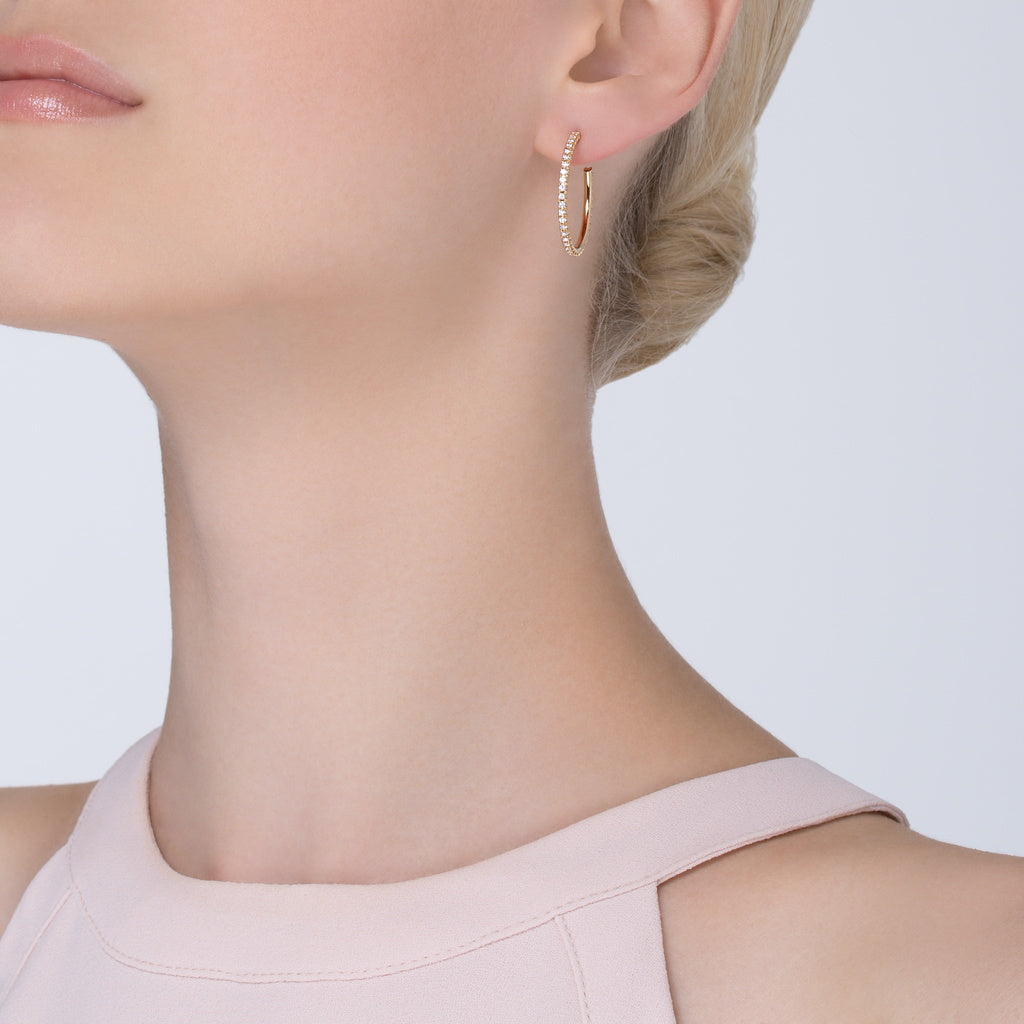KDY-B8301227C-shaped hoop earrings