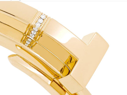 TIF85370100 T-shaped square wrap bracelet with diamonds 18#