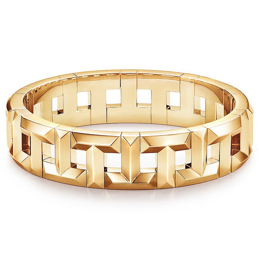 TIF63875703 light gold sword spine T-shaped bracelet