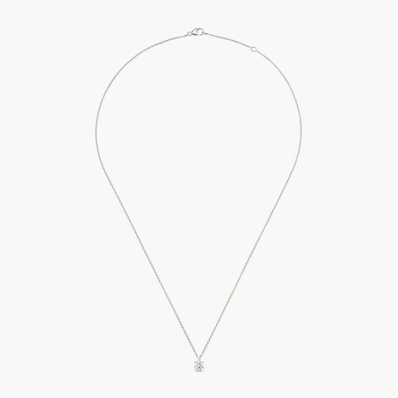 DBES-N102186 four-claw chain pendant 0.2ct
