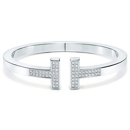 TIF55180819 guest version double-ended T-shaped diamond square bracelet 15#