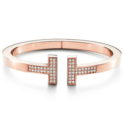 TIF55180819 guest version double-ended T-shaped diamond square bracelet 15#