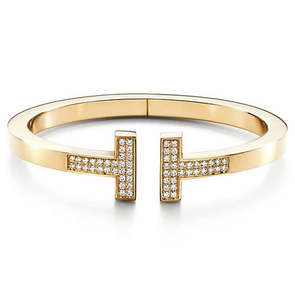 TIF55180819 guest version double-ended T-shaped diamond square bracelet 15#
