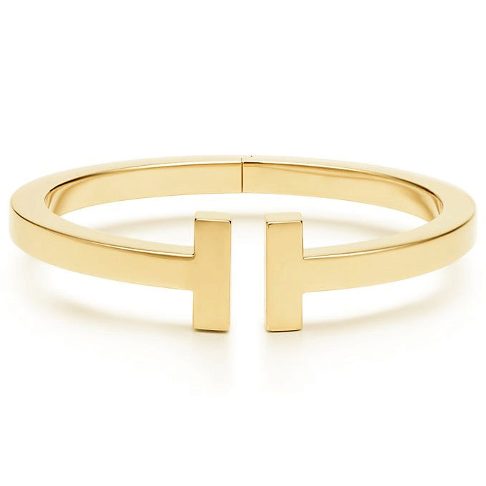 TIF50484927 guest version T-shaped light gold square bracelet 16#