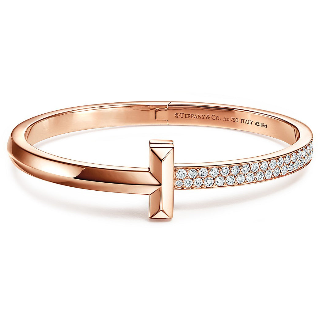 TIF74280644 hollow version guest version half inlaid sword spine T-shaped bracelet 16#