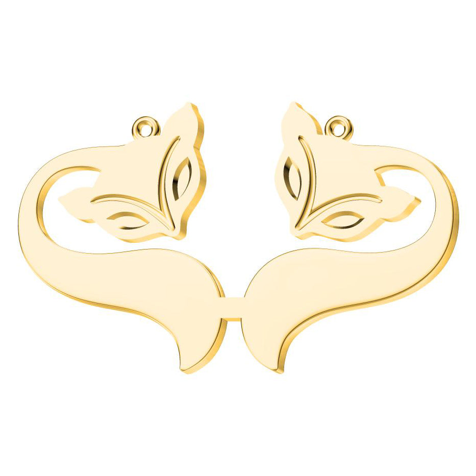 KDY-X2615656 fox double-headed pendant
