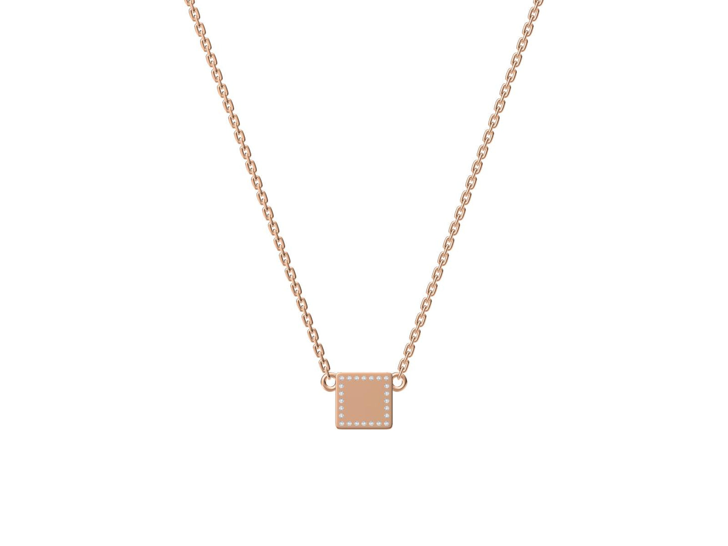 DBES-N3974611 square chain pendant