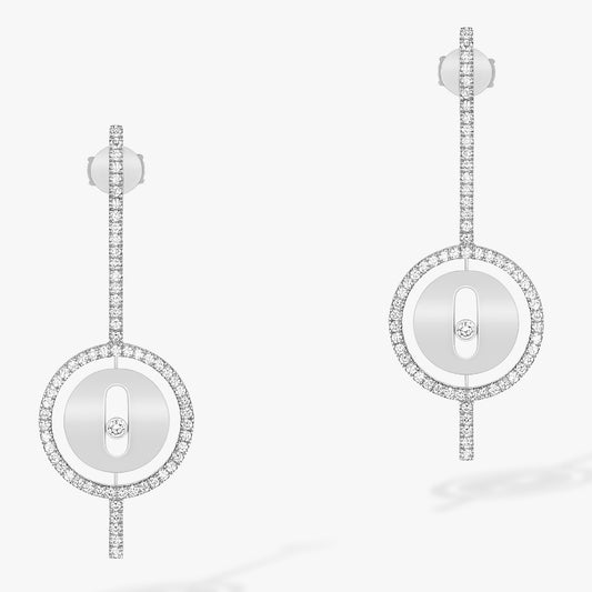 MSK-07516 Messica solitaire movable disc earrings