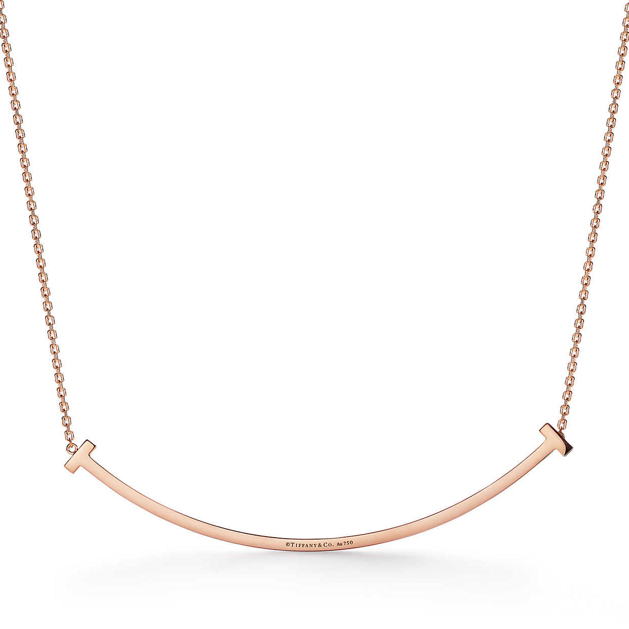 TIF70619093 diamond extra large smiling T-shaped chain pendant