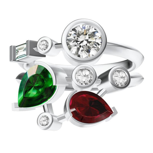 SM-0RR0727 colorful treasure ring