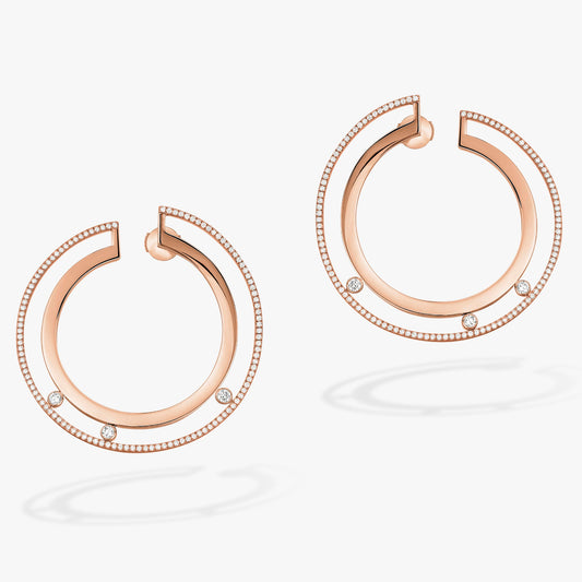 MSK-74882 large round movable earrings, three packs, large round