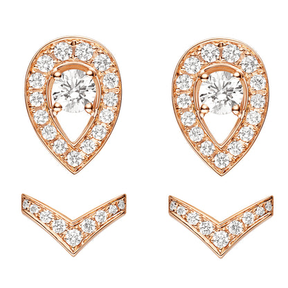 SM-083312 drop-shaped V-shaped earrings