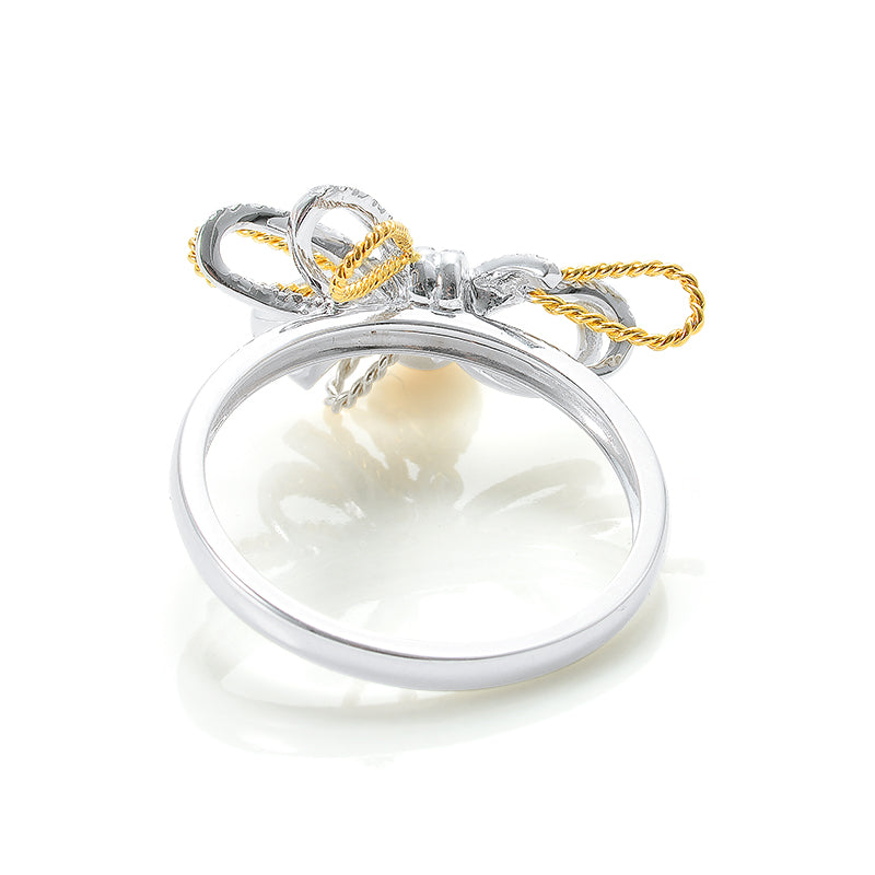SM-418467 Bow Yellow Diamond Water Drops