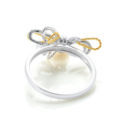 SM-418467 Bow Yellow Diamond Water Drops