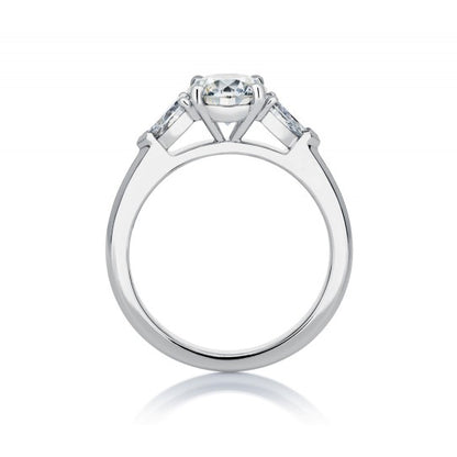 DBES-J1EX17BP water drop side stone diamond ring
