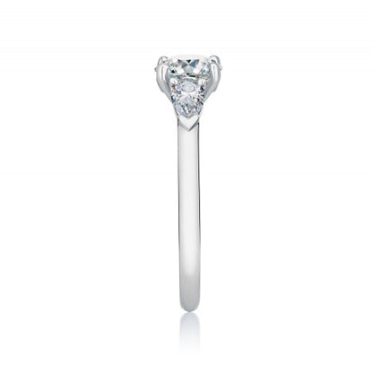 DBES-J1EX17BP water drop side stone diamond ring