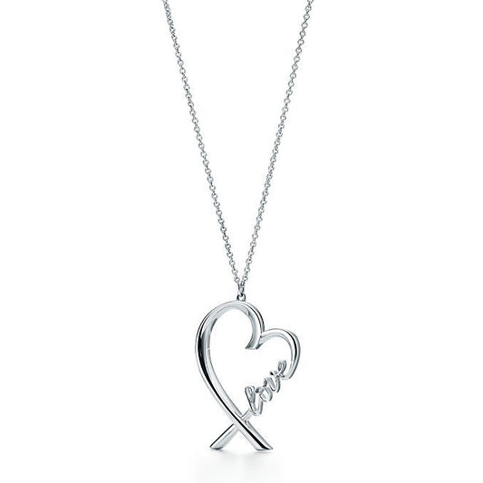 TIF72609339 light gold love cross heart pendant