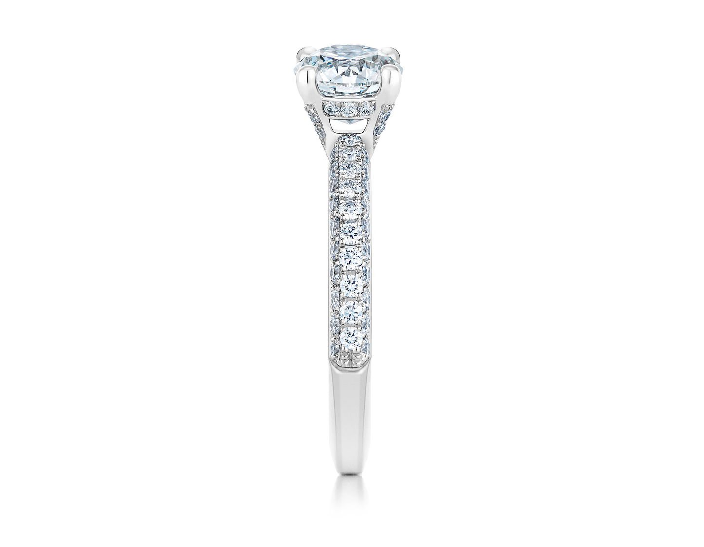 DBES-J1DD70BP Crossed Four-Prong 1.5ct Single Head Ring