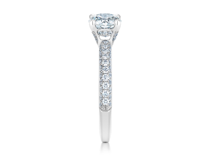 DBES-J1DD70BP Crossed Four-Prong 1.5ct Single Head Ring