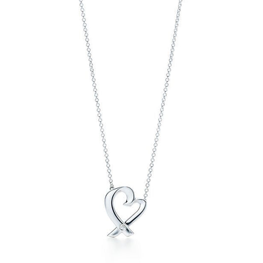 TIF42321428 cross-shaped single diamond bolt chain pendant