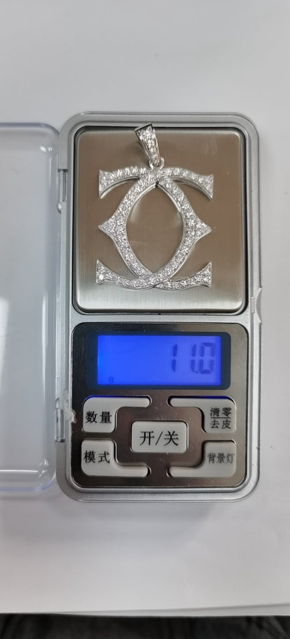 KDY-S5730997满钻LOGO双C大吊坠 客版
