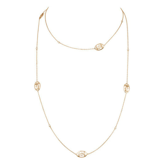 KDY-B7219600-LOGO double C necklace