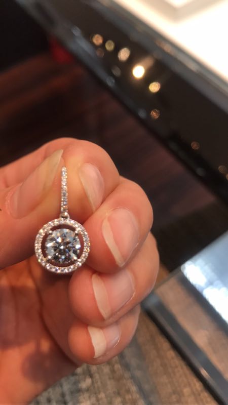 DBES-E102118围石耳环主石0.5ct