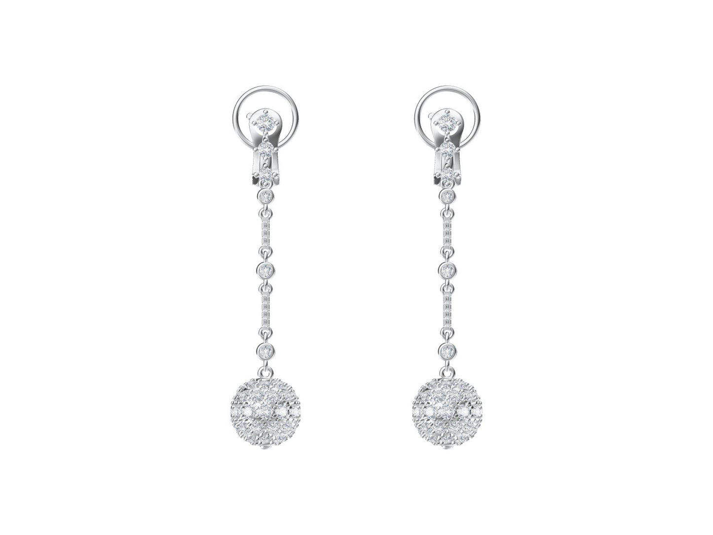 DBES-E1903732 Ball long ear clip