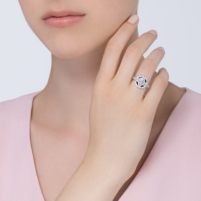 KDY-N4745400 marquise braided ring