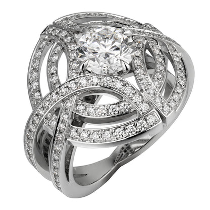 KDY-N4745600 marquise braided ring