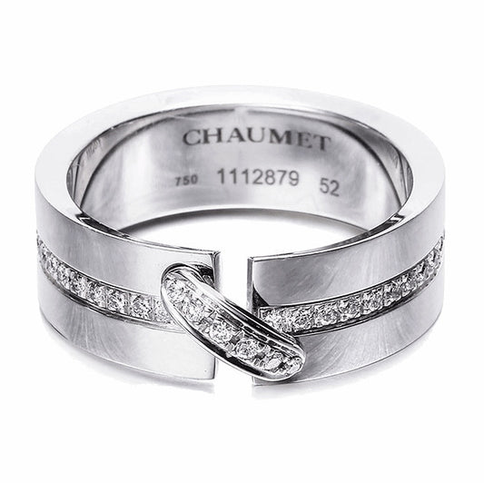 SM-823772 inclined bar middle stone ring