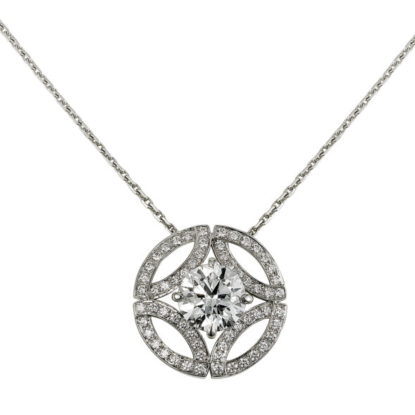 KDY-N7424171 Marquise woven pattern cross four-claw 1ct pendant