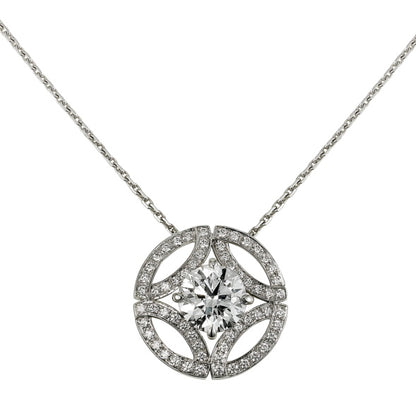 KDY-N7424171 Marquise woven pattern cross four-claw 1ct pendant