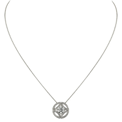 KDY-N7424171 Marquise woven pattern cross four-claw 1ct pendant