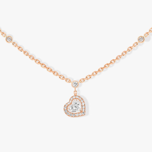 MSK-11437 Heart Shape Chain Pendant Necklace